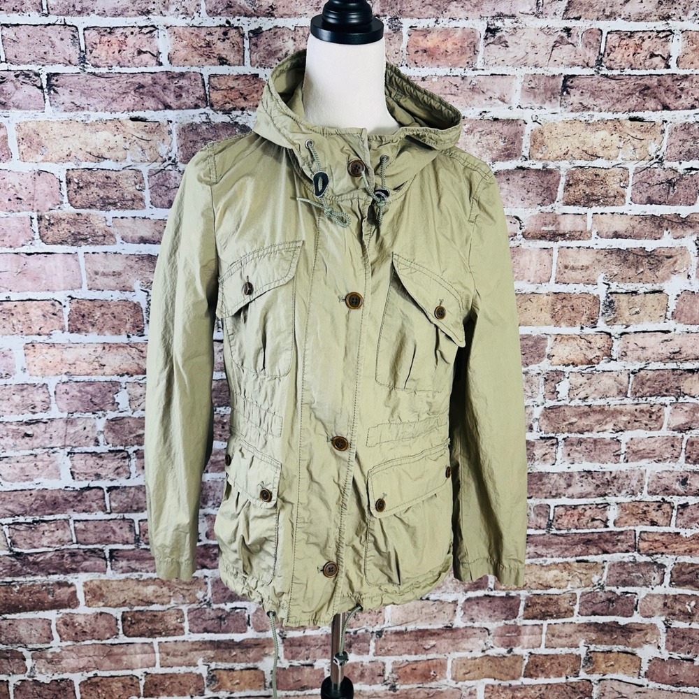 LOFT Utility Jacket in Olive Green - Picture 2 of 14